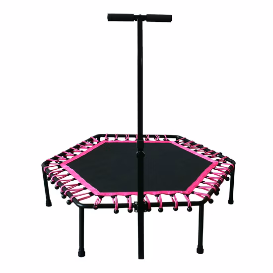 Bungee Exercise Trampoline in Hexangular with Adjustable Foam Handle, 45inch Mini Factory Price, Jumping Fitness Trampoline