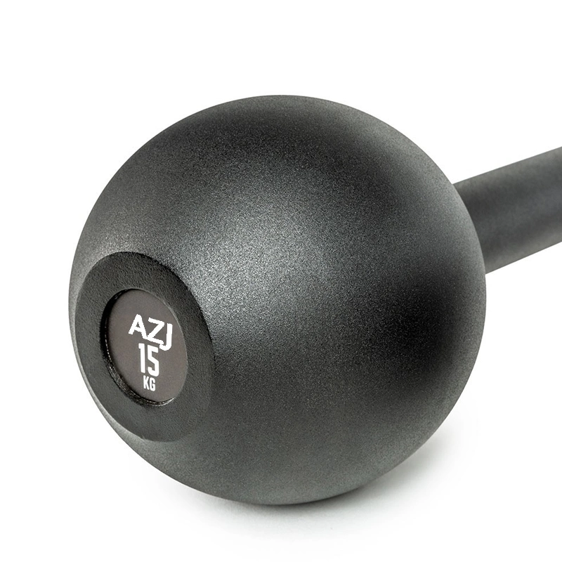 Strength Training Black Coated Steel Mace for Bodybuilding