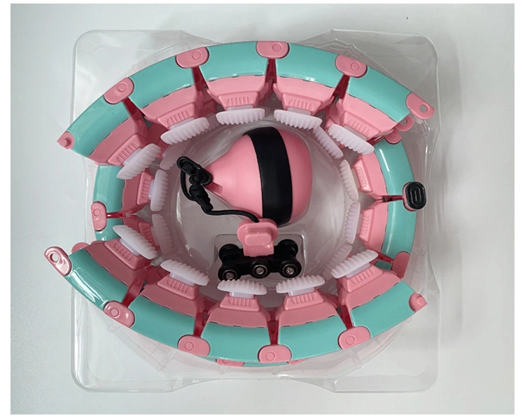 Plastic Sport Waist Massage Fitness Weighted Smart Hula Ring Hoop