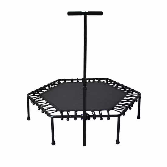 Bungee Exercise Trampoline in Hexangular with Adjustable Foam Handle, 45inch Mini Factory Price, Jumping Fitness Trampoline