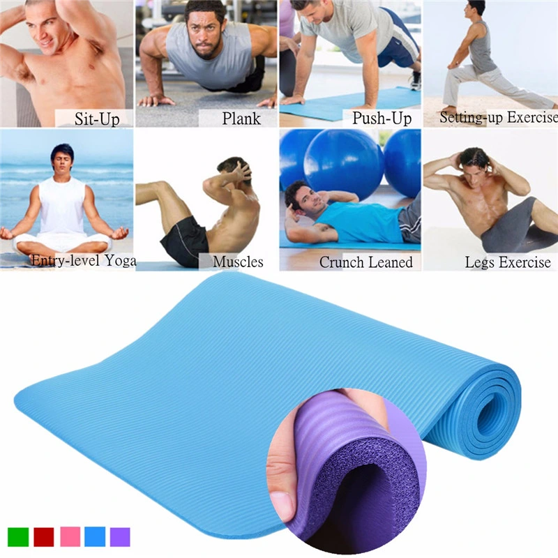 High Quality Home Gym Non-Slip Exercise Fitness NBR Yoga Mat