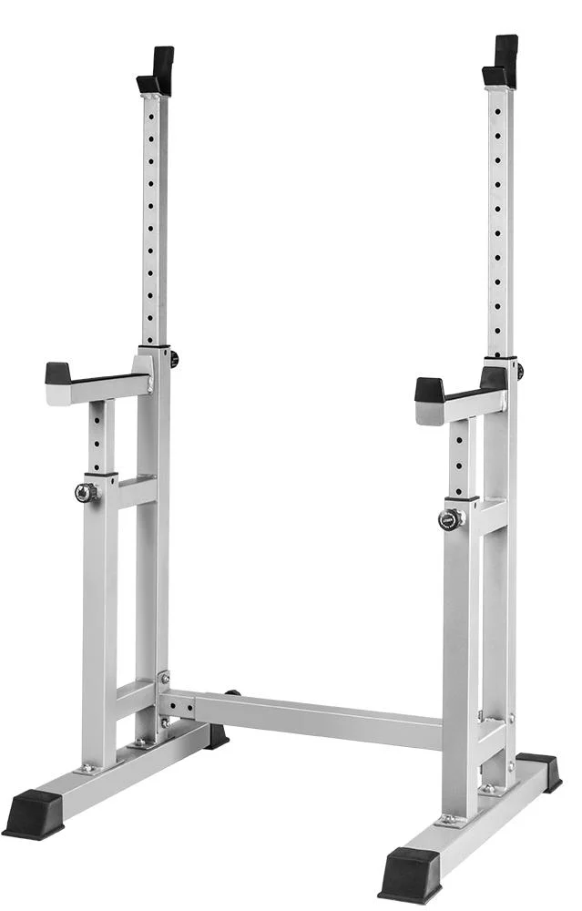 Adjustable Squat Barbell Rack Solid Steel Free Bench Press Rack Stands DIP Station Barbell Stand Multifunction Weight Lifting Home Gym Fitness Portable Dumbbell