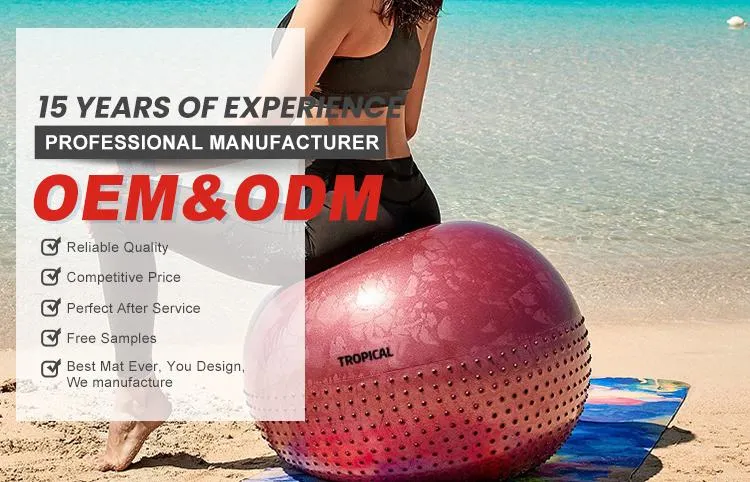 Tropical PVC Eco Friendly Custom Logo Size Yoga Massage Ball
