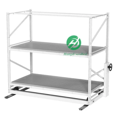 Greenhouse Multi-Layer Seedbed Bench Grow Rack Movable Mobile Grow Rack Multiple Tiers Growing Rack