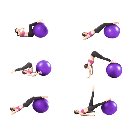 PVC Custom Gym Sports Exercise Fitness 55cm Massage Yoga Ball